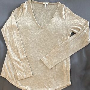 Joie Long Sleeve V-neck Top - Small
